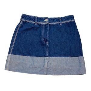Urban Outfitters BDG Jean Skirt Two Tone Denim Pockets Size M